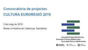 #EuropeCalls Convocatòria Cultura Euroregió 2019