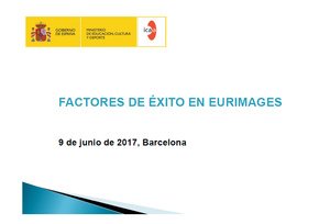 #EuropeCalls Eurimages - Presentació Factors d'Èxit d'Eurimages, a càrrec de Pablo Pérez de Lema