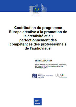 Contribució d'Europa Creativa a la promoció de la creativitat i al perfeccionament de les competències dels professionals de l'audiovisual - Resum executiu (Francès)