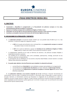 Guia per sol·licitar l'ajut d'Europa Cinemes