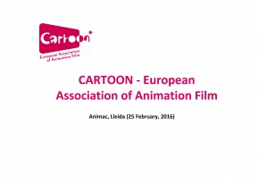 Presentació de Yolanda Alonso, de CARTOON Media, a la jornada Recursos del subprograma MEDIA per al sector de l'animació