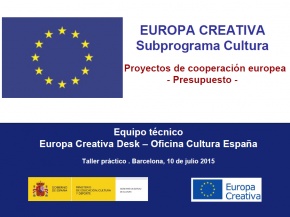 Presentació Elaboració del Pressupost - #EuropeCalls Cultura - Taller de projectes de cooperació europea