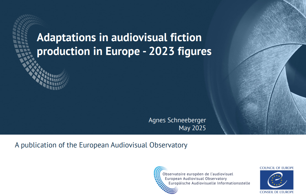 Adaptacions en la producció de ficció audiovisual a Europa - xifres del 2023